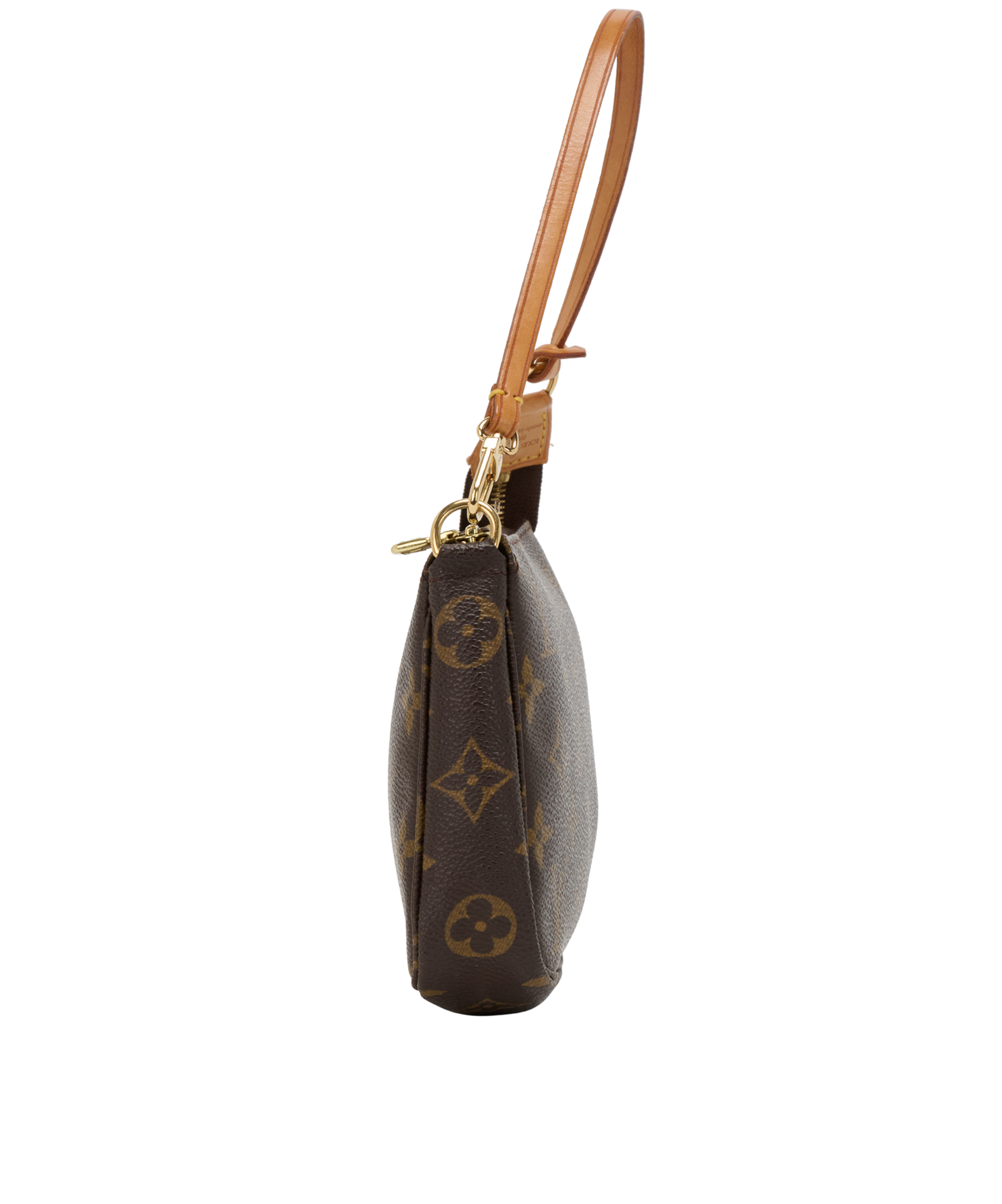 Pochette, &pound;630, Handbags, Brown, Canvas, Side view